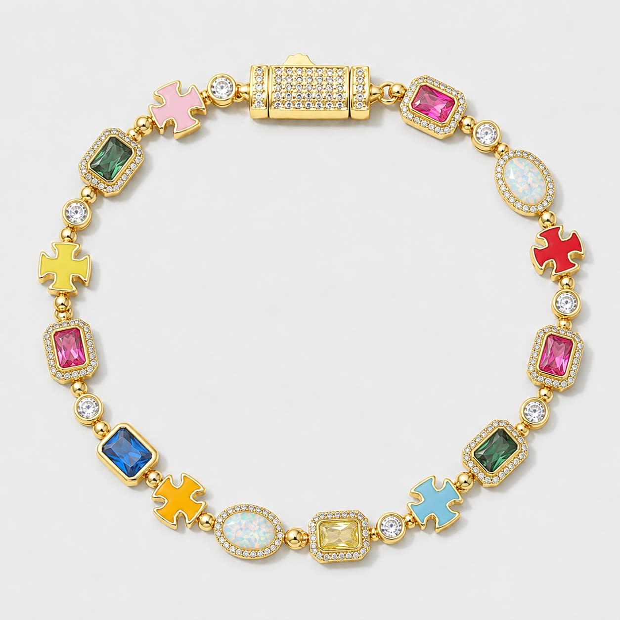 Croix Gemstone Armband